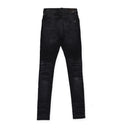 AGED BLACK TIE DYE BANDANA THRASHER JEANS