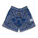 BLUE/BLACK BANDANA B-BALL SHORTS