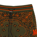 GREEN/ORANGE BANDANA B-BALL SWEATPANTS