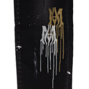 AGED BLACK MA STENCIL JEANS