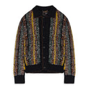 BLACK BRAIDED BANDANA BUTTON-UP SHIRTS