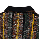 BLACK BRAIDED BANDANA BUTTON-UP SHIRTS