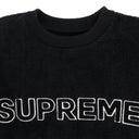 BLACK TOWEL CREWNECK SWEATSHIRT