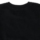 BLACK TOWEL CREWNECK SWEATSHIRT
