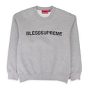 GREY BLESS CREWNECK SWEATSHIRT