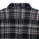 BLACK WASHED PLAID ZIP SHIRT