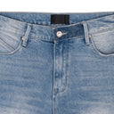 BLUE FADED DISTRESSED SKINNY JEANS