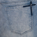 BLUE FADED DISTRESSED SKINNY JEANS