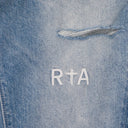 BLUE FADED DISTRESSED SKINNY JEANS