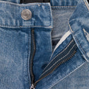BLUE FADED DISTRESSED SKINNY JEANS