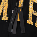 BLACK VINTAGE APPLIQUE VARSITY JACKET