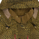 BROWN LEOPARD BARBOUR LEATHER JACKET