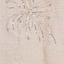 WHITE FIREWORKS BEADED DIAMOND BUTTON-DOWN SHIRT