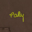 BROWN PALY BLANK HOODED SWEATSHIRT