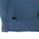 BLUE PALY BLANK HOODED SWEATSHIRT