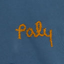 BLUE PALY BLANK HOODED SWEATSHIRT