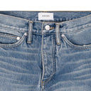 INDIGO REWORKED STRAIGHT-FIT JEANS