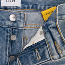 INDIGO REWORKED STRAIGHT-FIT JEANS