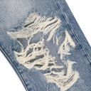 INDIGO REWORKED STRAIGHT-FIT JEANS