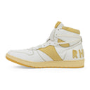 WHITE/YELLOW RHECESS HI SNEAKERS