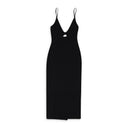 BLACK SOKO DAY DRESS