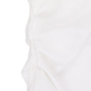 WHITE ASYMMETRICAL DRAPED BLOUSE