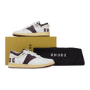 WHITE/MAROON RHECESS LOW SNEAKERS