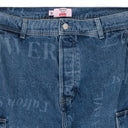 BLUE MARTINE ROSE DENIM STRAIGHT-FIT JEANS
