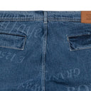 BLUE MARTINE ROSE DENIM STRAIGHT-FIT JEANS