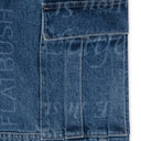 BLUE MARTINE ROSE DENIM STRAIGHT-FIT JEANS