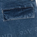 BLUE MARTINE ROSE DENIM STRAIGHT-FIT JEANS