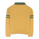YELLOW PEACE COLLAR PULLOVER SWEATER