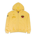 MURD333R.FM YELLOW GENERAL ISSUE: SPECIAL OPS ZIP-UP HOODIE