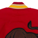 RED/CREAM BULL MARKET VARSITY JACKET
