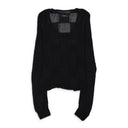 BLACK V-NECK SWEATER