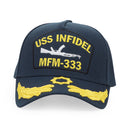 MURD333R.FM BLACK/YELLOW USS INFIDEL SNAPBACK HAT