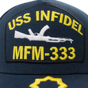 MURD333R.FM BLACK/YELLOW USS INFIDEL SNAPBACK HAT