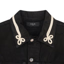 BLACK ROUGH ROPING TRUCKER JACKET