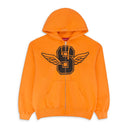 ORANGE WINGS ZIP UP HOODIE