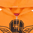ORANGE WINGS ZIP UP HOODIE