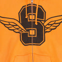 ORANGE WINGS ZIP UP HOODIE