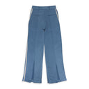 BLUE/WHITE BACK SLIT W/ TRIM STRAIGHT PANTS