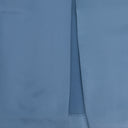 BLUE/WHITE BACK SLIT W/ TRIM STRAIGHT PANTS