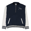 NAVY/WHITE VARSITY PULLOVER SWEATER