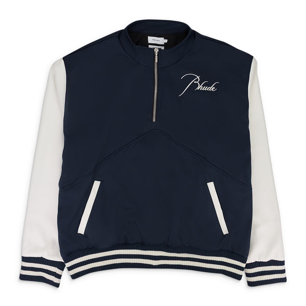 NAVY/WHITE VARSITY PULLOVER SWEATER