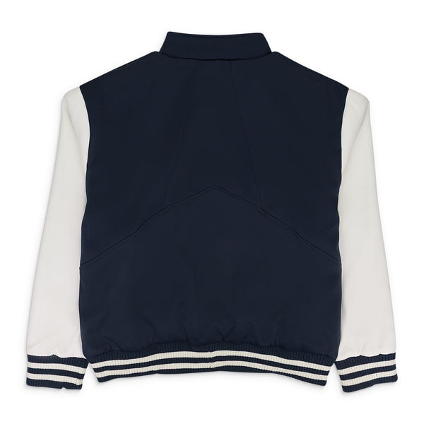 NAVY/WHITE VARSITY PULLOVER SWEATER