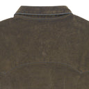 LS FLOCKED SHIRT JACKET GREEN DENIM JACKETS