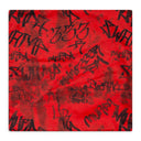 MURD333R.FM RED SQUARE PILLOW CASE