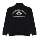 BLACK HALF ZIP UP HOODIE