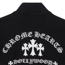 BLACK HALF ZIP UP HOODIE